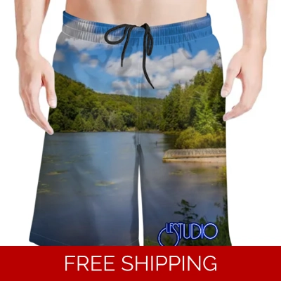 Le Studio Lake Perry 2 Beach Shorts